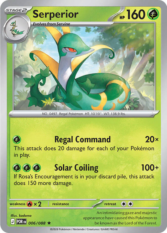 Serperior Holofoil ME03: Perfect Order Rare 006/088