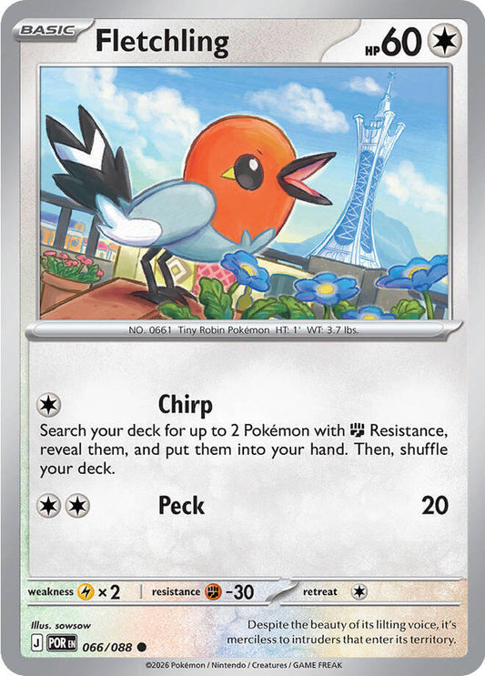 Fletchling Reverse Holofoil ME03: Perfect Order Common 066/088
