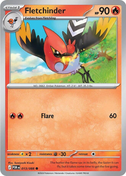 Fletchinder Reverse Holofoil ME03: Perfect Order Common 013/088
