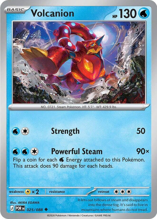 Volcanion Reverse Holofoil ME03: Perfect Order Uncommon 025/088