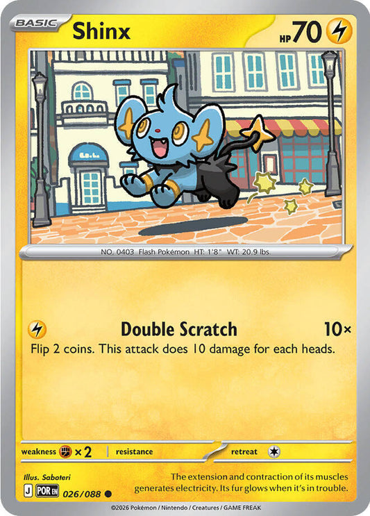 Shinx Reverse Holofoil ME03: Perfect Order Common 026/088