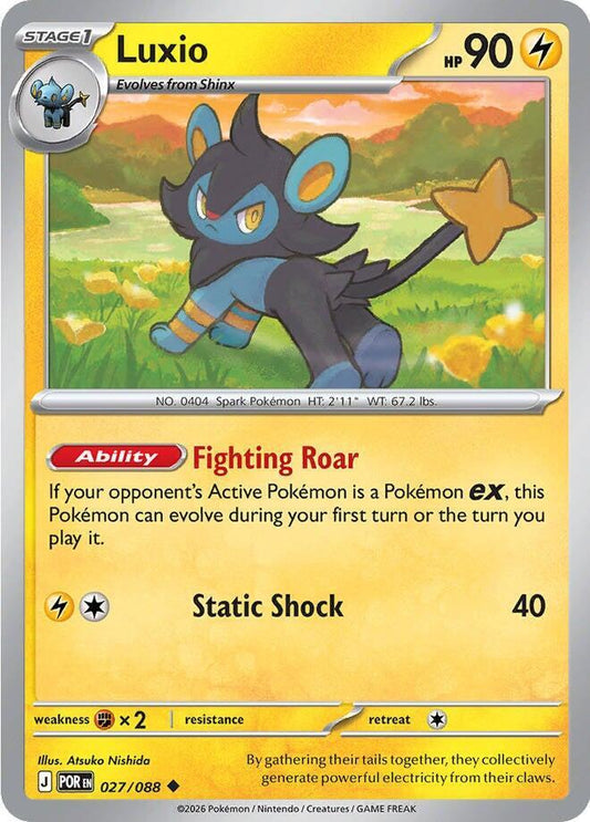 Luxio Reverse Holofoil ME03: Perfect Order Uncommon 027/088