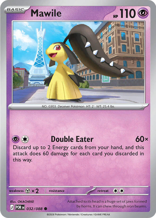 Mawile Reverse Holofoil ME03: Perfect Order Common 032/088