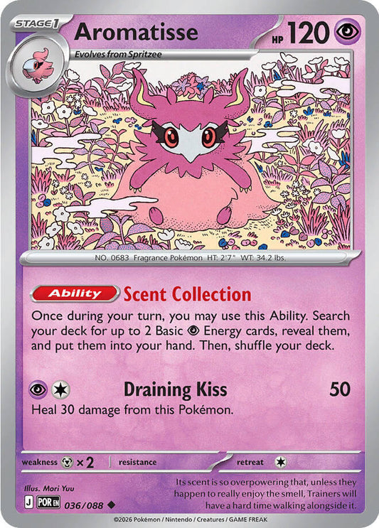 Aromatisse Reverse Holofoil ME03: Perfect Order Uncommon 036/088