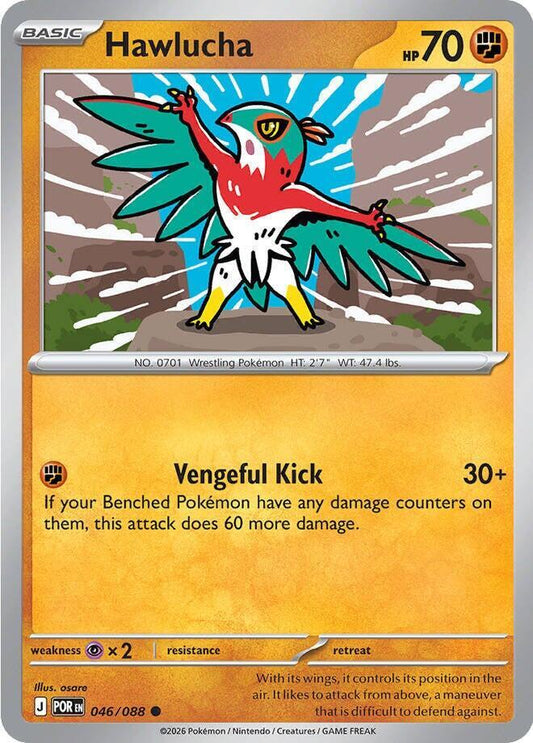 Hawlucha Reverse Holofoil ME03: Perfect Order Common 046/088