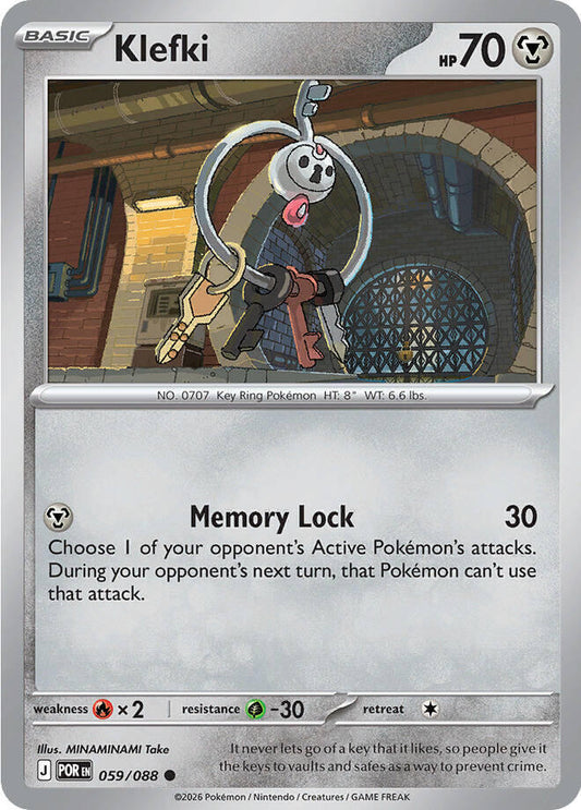 Klefki Reverse Holofoil ME03: Perfect Order Common 059/088