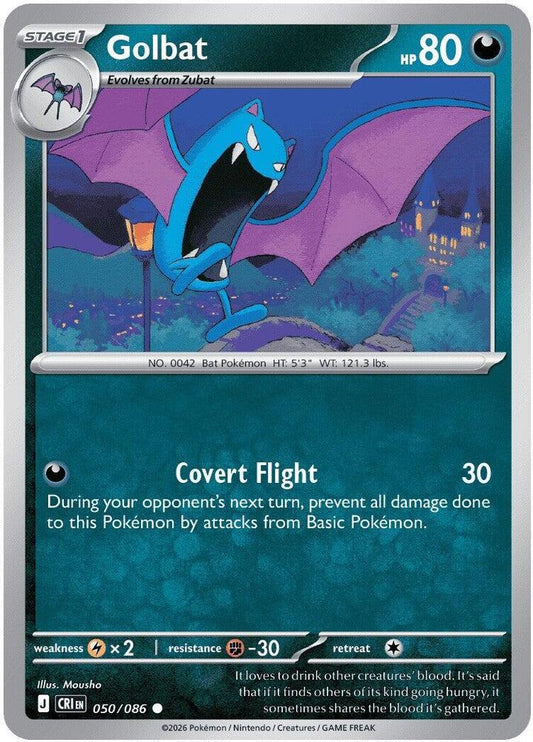 Golbat Normal ME04: Chaos Rising Common 050/086