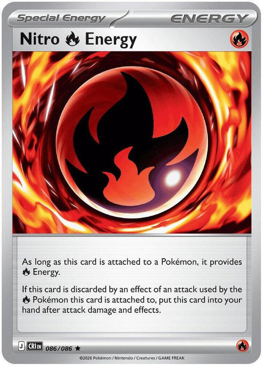 Nitro R Energy Reverse Holofoil ME04: Chaos Rising