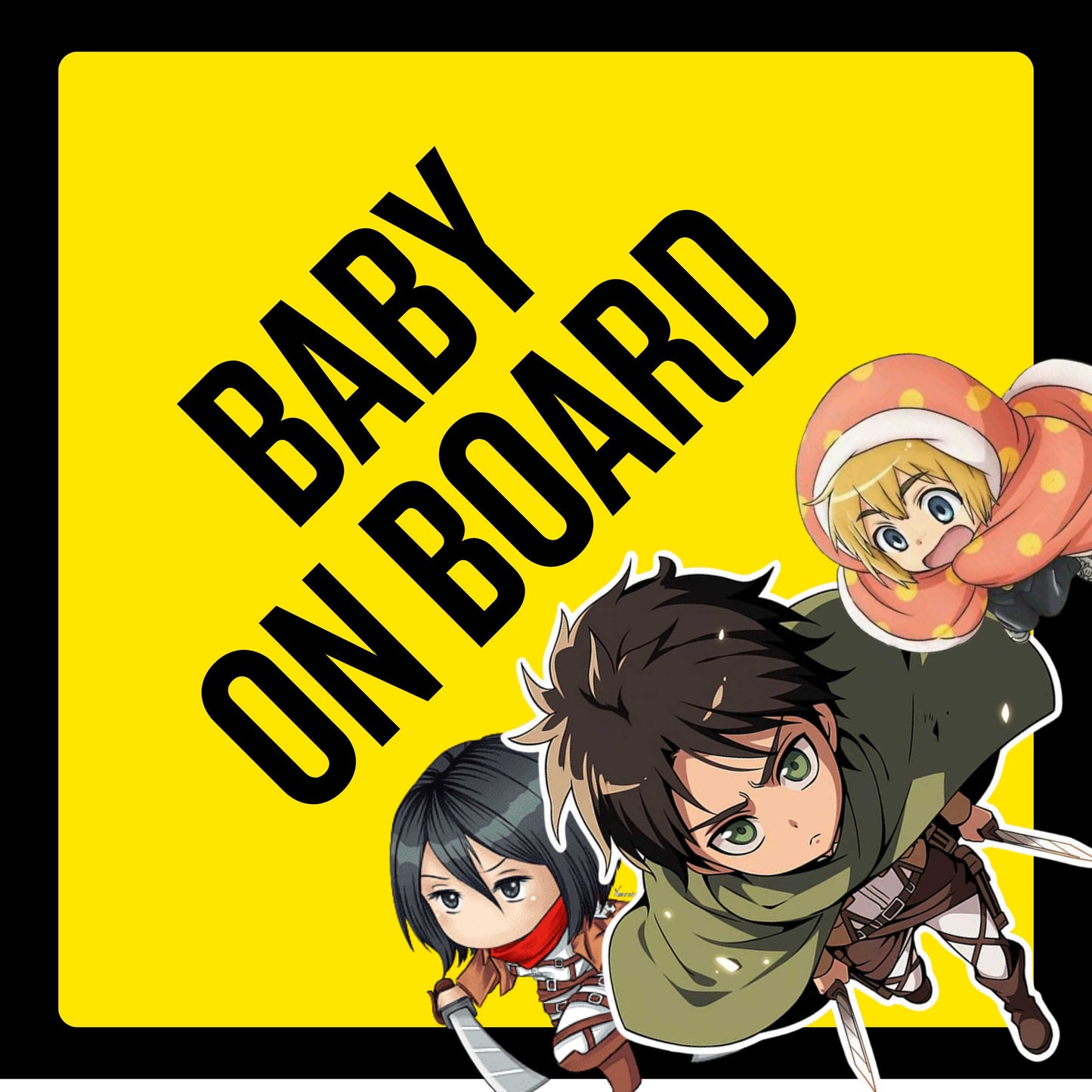 Anime - Baby On Board Sign