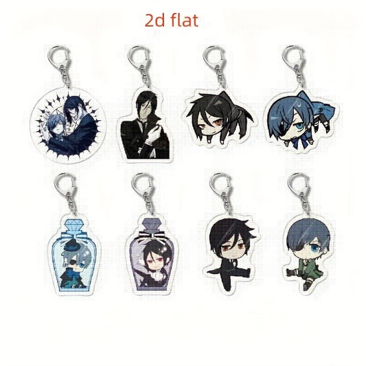 Black Butler-Acrylic Keyrings