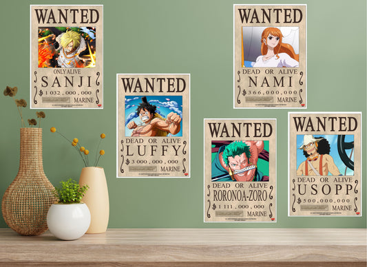 One Piece-Wanted Posters A5 20s