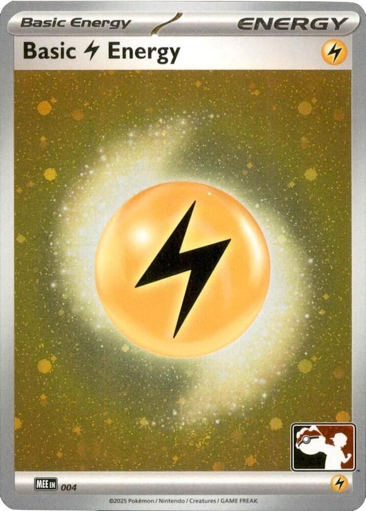 Basic Lightning Energy - MEE 004 (Cosmos Holo) Holofoil Prize Pack Series Cards Common 004