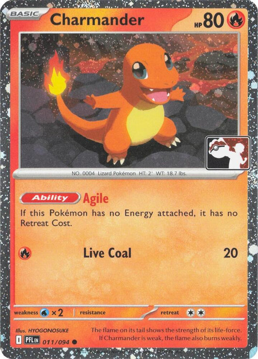 Charmander - 011/094 (Cosmos Holo) Holofoil Prize Pack Series Cards Common 011/094