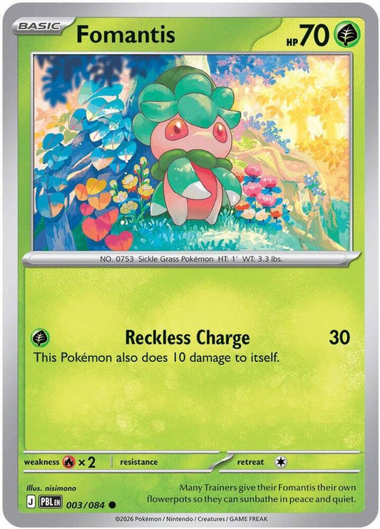 Fomantis - 003/084 Normal ME05: Pitch Black Common 003/084