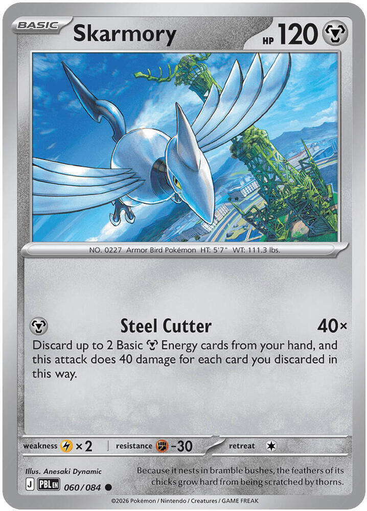Skarmory Normal ME05: Pitch Black Common 060/084