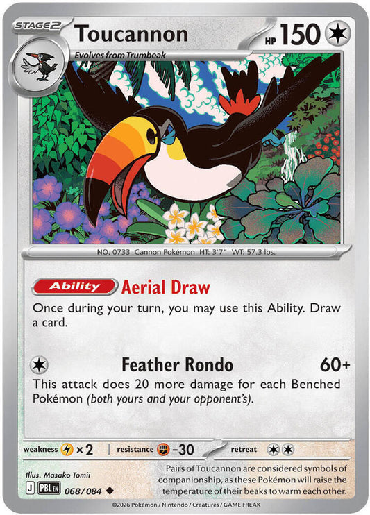 Toucannon - 068/084 Reverse Holofoil ME05: Pitch Black Uncommon 068/084
