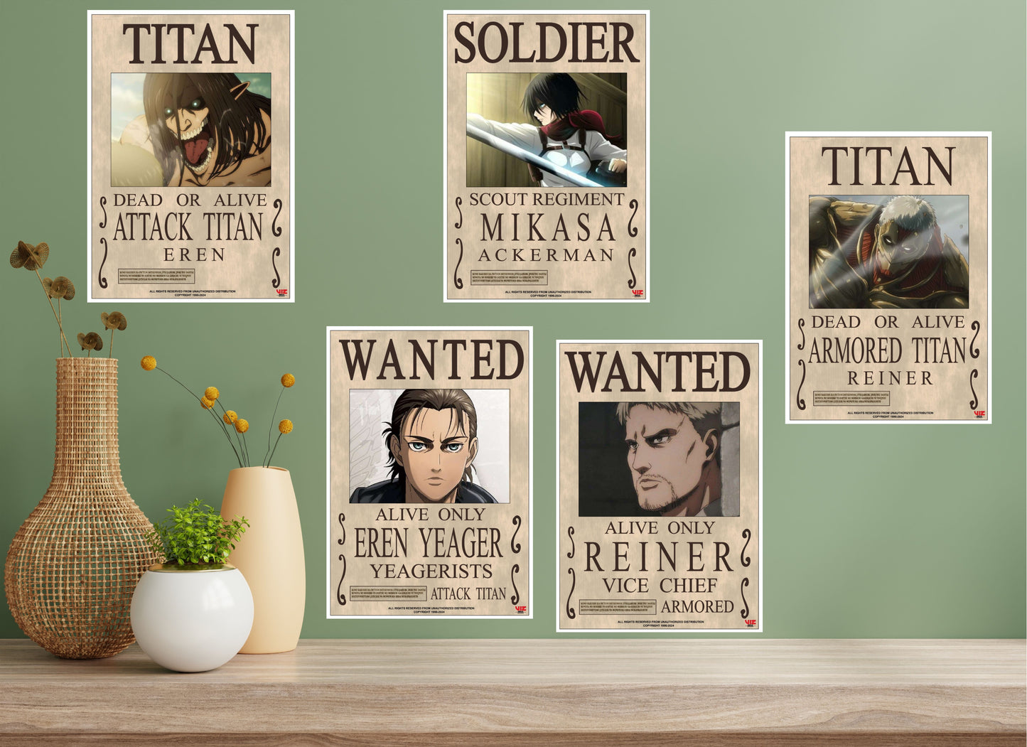 Attack On Titan-Wanted Posters A5 20s