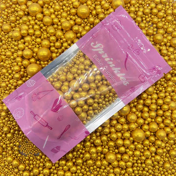 Cake Sprinkles-Gold Nuggets 50g
