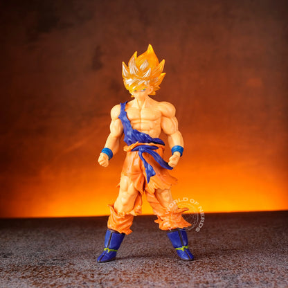 Dragonball z-Figurines Goku SS2/Goku Stick/Brolly Blue 20cm