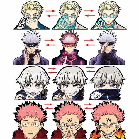Jujustu Kaisen - 3D Stickers