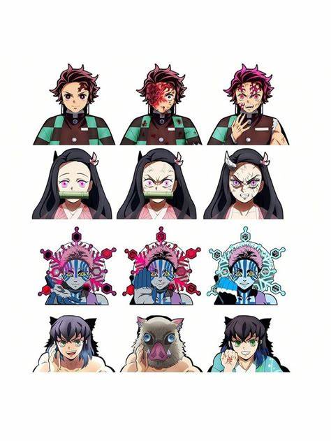 Demon Slayer-3D Stickers