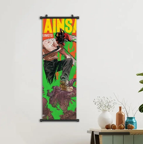 Chainsaw Man-Canvas Banner (400x1200mm)