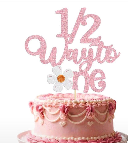 Cake Topper- Half-way To One Assorted
