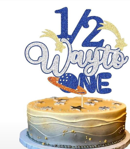 Cake Topper- Half-way To One Assorted