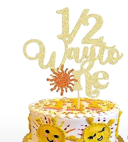 Cake Topper- Half-way To One Assorted