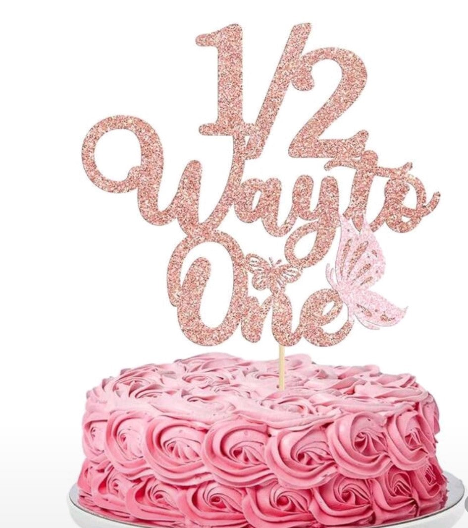 Cake Topper- Half-way To One Assorted