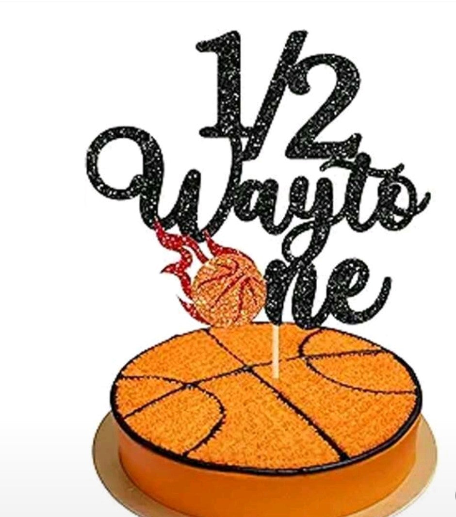 Cake Topper- Half-way To One Assorted