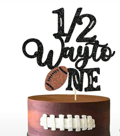 Cake Topper- Half-way To One Assorted