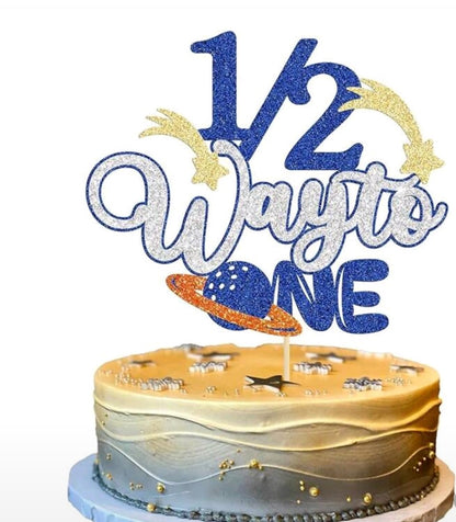 Cake Topper- Half-way To One Assorted