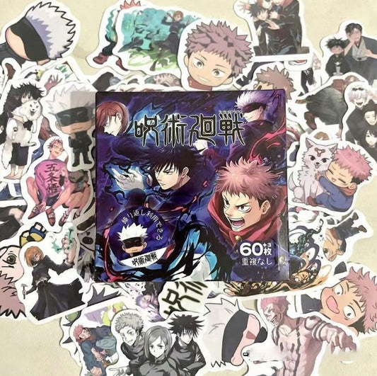 Jujustu Kaisen-Box of 60 Stickers