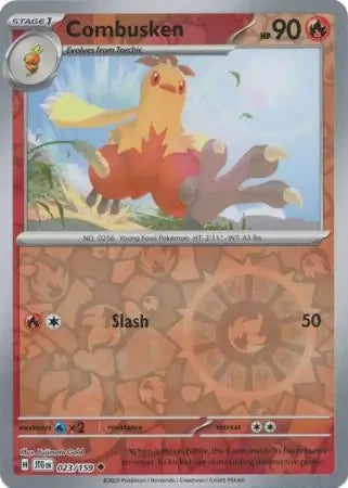 Combusken Reverse Holofoil SV09: Journey Together Uncommon 023/159