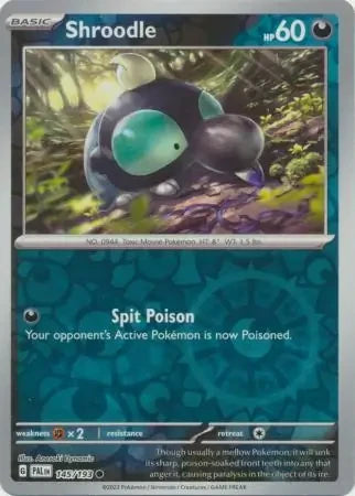 Shroodle - 145/193 Reverse Holofoil SV02: Paldea Evolved Common 145/193