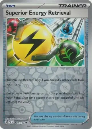 Superior Energy Retrieval - 189/193 Reverse Holofoil SV02: Paldea Evolved Uncommon 189/193