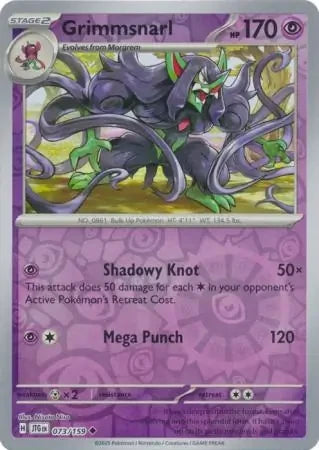 Grimmsnarl Reverse Holofoil SV09: Journey Together Uncommon 073/159