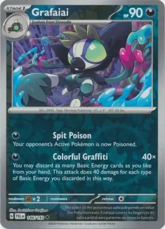 Grafaiai Reverse Holofoil SV02: Paldea Evolved Uncommon 146/193