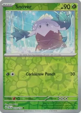 Snover Reverse Holofoil SV02: Paldea Evolved Common 010/193