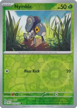 Nymble Reverse Holofoil SV09: Journey Together Common 019/159