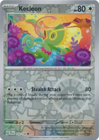 Kecleon Reverse Holofoil SV09: Journey Together Common 122/159