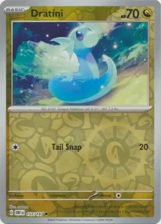 Dratini Reverse Holofoil SV03: Obsidian Flames Common 157/197
