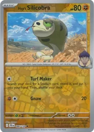 Hop's Silicobra Reverse Holofoil SV09: Journey Together Common 086/159