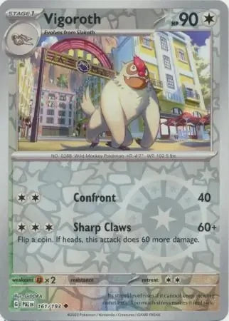 Vigoroth Reverse Holofoil SV02: Paldea Evolved Uncommon 161/193