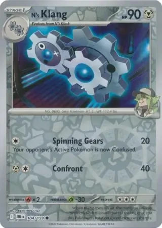N's Klang Reverse Holofoil SV09: Journey Together Common 104/159