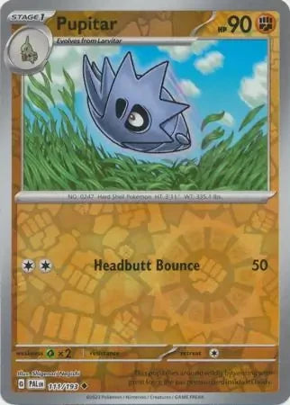 Pupitar Reverse Holofoil SV02: Paldea Evolved Uncommon 111/193