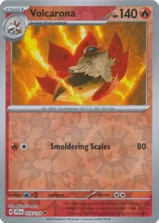 Volcarona Reverse Holofoil SV09: Journey Together Uncommon 029/159