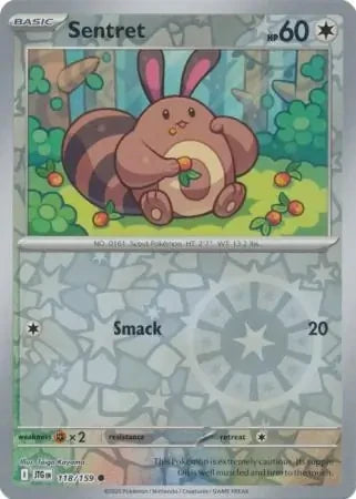 Sentret Reverse Holofoil SV09: Journey Together Common 118/159
