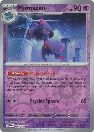Mismagius - 088/193 Reverse Holofoil SV02: Paldea Evolved Uncommon 088/193